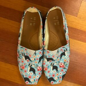 Boston terrier slip on shoe